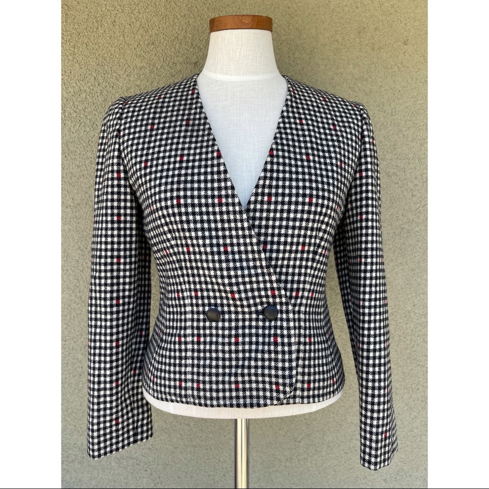 Pendleton Plaid Vintage Wool Blazer - image 1